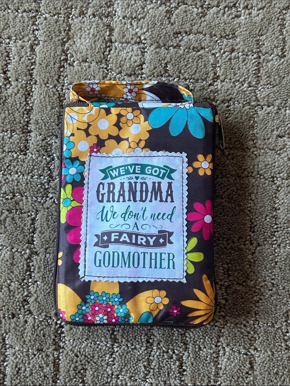 Floral shopping bag